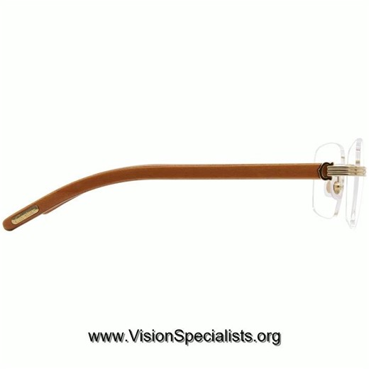 Cartier Exception CT0286O 005 Wood Eyeglasses Silver Blue Rimless 5617145 Gold Orange Wood006 8430