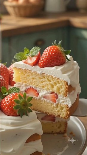 You'll Want to Bake This Strawberry Shortcake 🍓🍰 | Relaxing ASMR Cozy Cooking