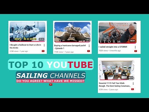 Top 10 Sailing YouTube Channels. Our Faves. Alluring Arctic, Parlay Revival, Wildling, NBJS, Tula's