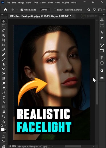 Photoshop Tips - Create a Realistic Facelight Effect Like a Pro