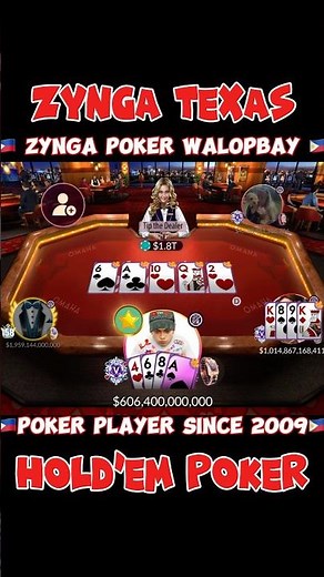 Two Pair $1.8T Zynga Texas Hold’em Poker #pokergame #zynga #zyngapoker