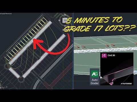 Lot Grading made super easy in Civil 3D with CTC Auto Grader