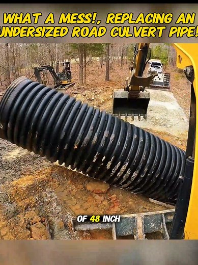Replacing an Undersized Road Culvert Pipe