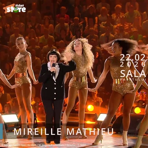 🎶 MIREILLE MATHIEU – LIVE IN CONCERT 📅 22 februarie | 🕢 Ora 19:30 📍 Sala Palatului Legenda muzicii franceze, Mireille Mathieu, revine la București pentru o seară memorabilă! Cu o carieră impresionantă de peste șase decenii și milioane de discuri vândute în întreaga lume, artista cucerește publicul prin vocea sa inconfundabilă și eleganța aparte. Într-un concert live plin de emoție, veți asculta șlagărele care au făcut-o celebră, dar și alte surprize muzicale ce poartă farmecul inconfundabil 