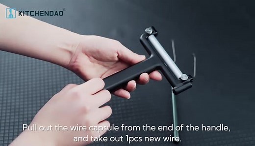 How to use KITCHENDAO wire cheese slicer? How to replace the wire?
