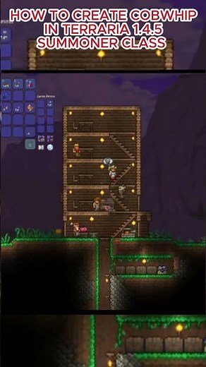 How To Build / Guide For Summoner First Weapon Terraria New Update 1.4.5 #terraria #shorts
