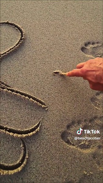 Beautiful Beach Calligraphy of Arabic Names