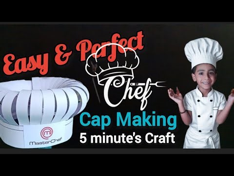 Master Chef Cap/ Hat Easy Craft🪄 #craft #viral #easy