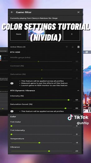 Optimizing NVIDIA Color Settings for Siege