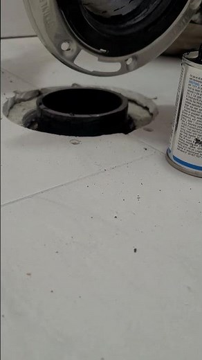 Installing a Toilet Flange the RIGHT Way! 🚽💥 #diy #shorts #plumbing