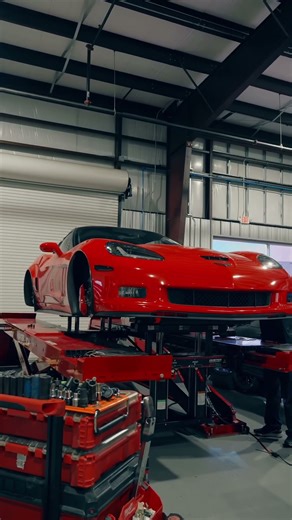 C6 Grand Sport in for a quick ride height adjustment, corner balance and alignment. #c6 #corvette