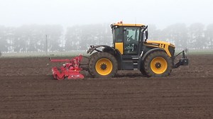 1.2K views · 63 reactions | Tom Richards of Gibson Ag power harrowing at "Mill Farm", Hagley this morning (14th September 2023) with a Kuhn HR 5004R power harrow behind a JCB Fastrac 4220. Nice to meet Tom and to see this outfit at work ;) | Craig's Farming Photos & Videos | Facebook