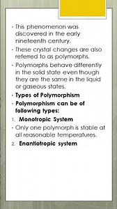 EXPLORING POLYMORPHISM IN CHEMISTRY A QUICK OVERVIEW #chemistry #polymorphism #polymorph