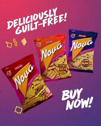 Enjoy the guilt-free goodness of Jack ‘n Jill Nova in 3 delicious flavors! Buy now! | Nova
