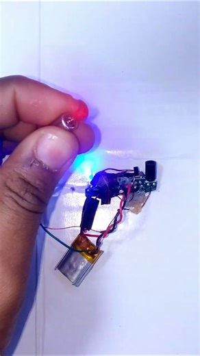 New Idea to Spin a Red Fan Using a Mini Motor.
