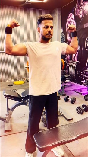 biceps workout at home with dumbbells #gymlover