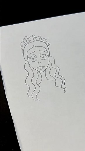 How to draw… Corpse Bride #howtodraw #drawing #minimal #art #sketch #corpsebride