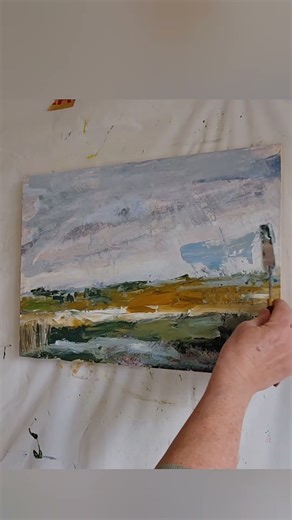 Fixing a painting that wasn't working #beginnerarttips #painting #artinstruction