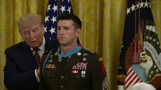 U.S. Army Sgt. Major Thomas P. Payne receives Medal of Honor