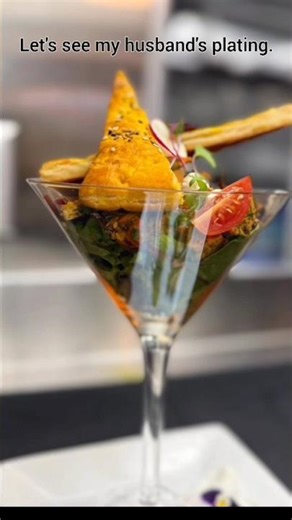 let see my husband's plating 😱 #couples #usachef #shortsfeed #trending #vlogs #plating