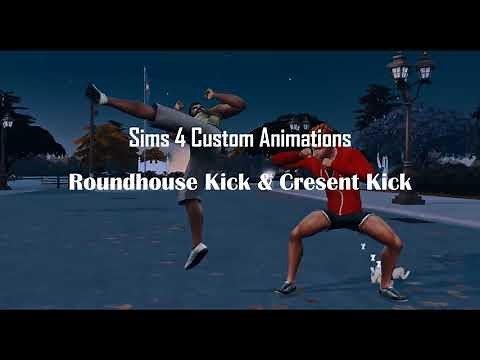 [The Sims 4] Martial Arts Kicks 1.0 - Custom Animation/Interaction Pack