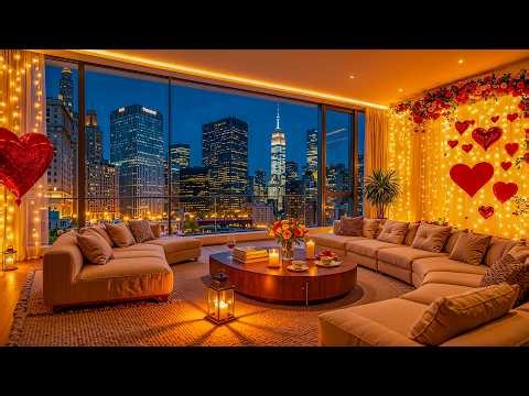 New York Valentine Date Night | Soft Jazz Piano & Cozy Candlelight Atmosphere for Love & Intimacy
