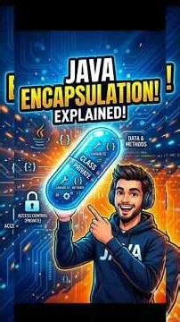 Encapsulation, it's a part of the OOPs. #java #interview #question #questionseries