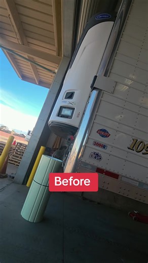 Trailer body repair! 🔥 Bakersfield, California #collisionrepair #diesel #viral #parati #bakersfield