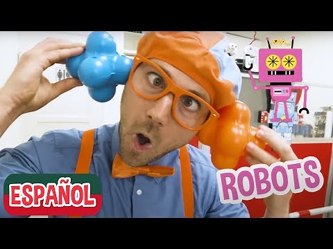 Blippi y los Robots Sobre Ruedas | Aprende a Construir Robots para niños | Videos Educativos