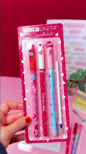 Penne cancellabili Love tintaUNITA: scrivi e cambia idea senza stress ✍️💗