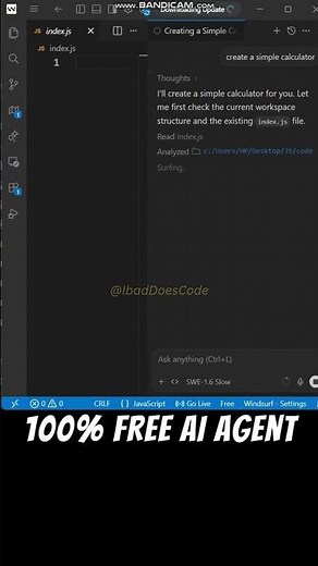 🤩🤩 MUST Use This FREE AI Agent Model Before It Becomes PAID - WindSurf #windsurf #ai #coding #swe