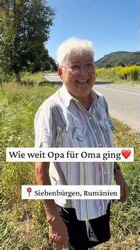 How far Grandpa went for Grandma ❤️ #transylvania #romania #transylvaniansaxons