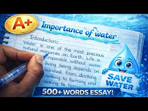 Essay on Importance Of Water | Water | Best Essay | DG Academy | #essay