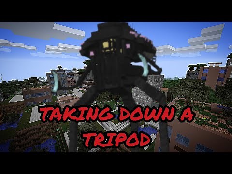 Minecraft Extermination: Taking Down a Tripod ( 1.20.1 Mod )