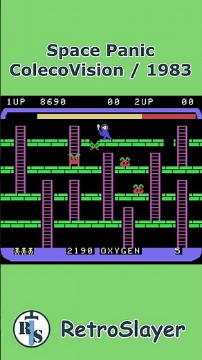 Space Panic Gameplay Colecovision
