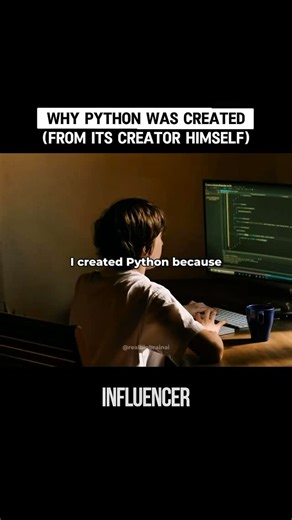 The Influencer Magazine on Instagram: "Python wasn’t built to be trendy - it was built to be useful. Guido van Rossum created Python because C was powerful but unsafe, and shell scripts were too limited in scope. He wanted a language that was easier to use, safer than C, and smart enough to handle things like memory management and bounds checking - without slowing developers down. That decision is why Python powers Al, machine learning, data science, automation, and startups worldwide today. Som