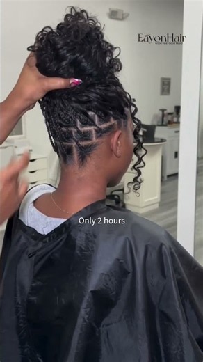 I love the boho braid look, but sitting for hours? No thank you. 😭