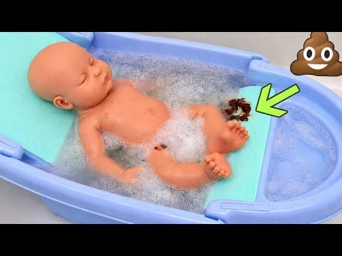 SILICONE BABY BOY POOP EXPLOSION IN BATHTUB