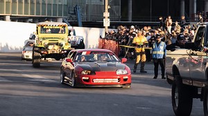 Exotic supercars and modified trucks parade highlights