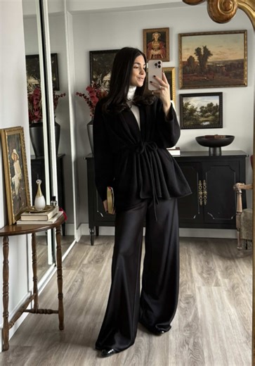 Monday Admin Outfit🖤 #outfitinspo #outfitoftheday #elegantstyle | Outfit Inspo