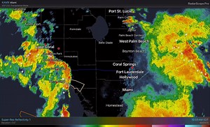 22K views · 69 reactions | Radar Update: Outside of a weakening squall line moving onshore across southwestern Florida, quiet conditions continue across the eastern half of South Florida as cloudy skies and light rain continues to fall along the coast. | US National Weather Service Miami Florida | Facebook