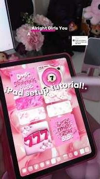 Pink iPad tutorial 🩷✨ #ipadsetup #pinktech
