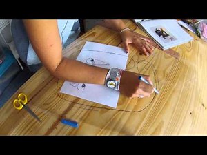 comment decalquer un patron et rajouter les marges de couture 2