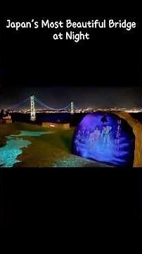 Stunning Night View of Akashi Kaikyo Bridge