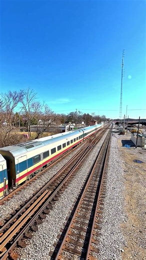 Northbound Hiawatha from Above at Rondout