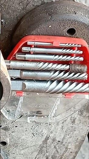Spiral-fluted screw extractors, used for removing broken or stripped screws and bolts #shortsfeed