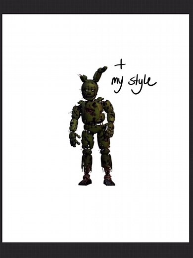 Springtrap Fanart: Enjoy Your Five Long Nights