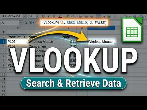 How to Use VLOOKUP in LibreOffice Calc (2026) — Quick & Easy