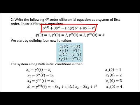 Introduction To Linear Systems of Differential Equations