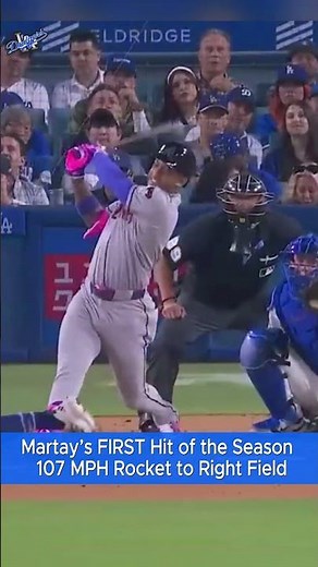 Martay FIRST Hit of the Season 107 MPH Rocket to Right Field | Pitch Perfect Highlights | #shorts